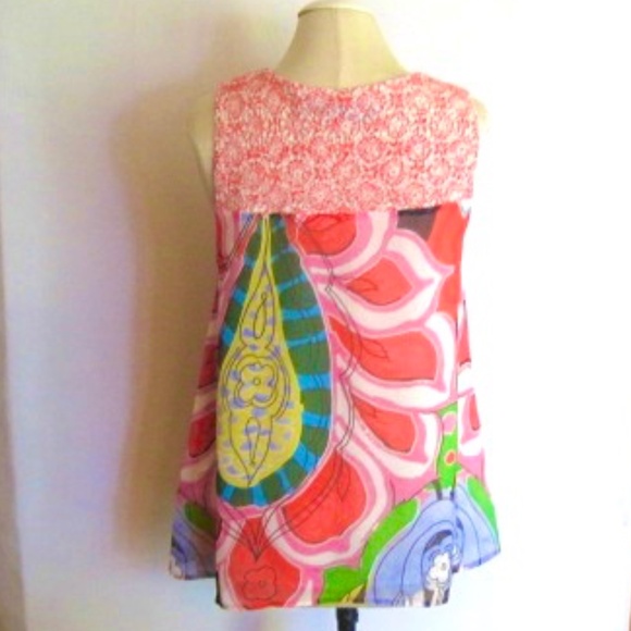 Desigual Sleeveless Printed Top - Picture 6 of 10